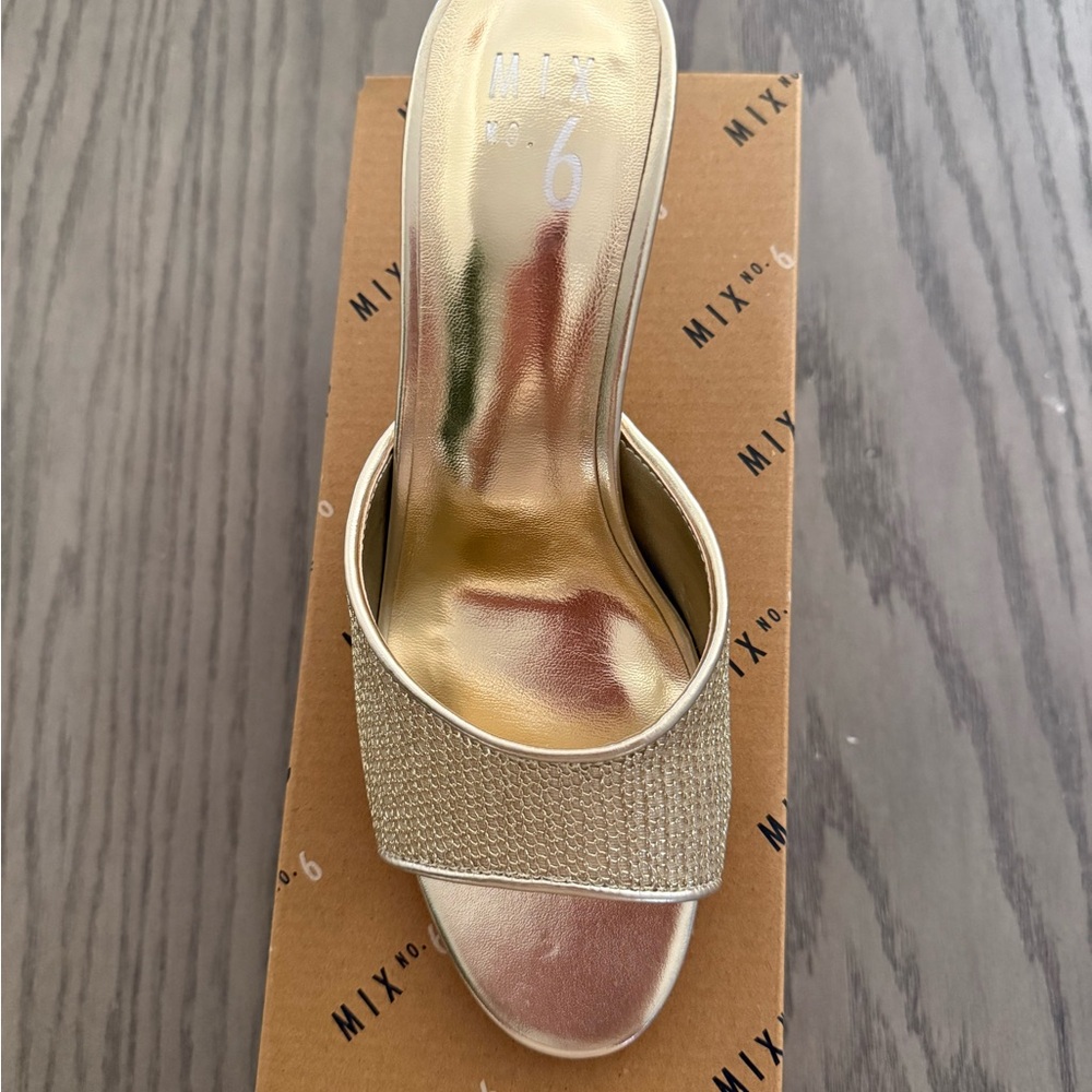 Mix No. 6 Women's Gold Slide Sandals